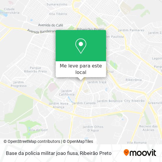 Base da policia militar joao fiusa mapa