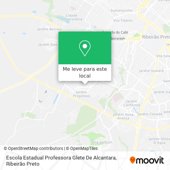 Escola Estadual Professora Glete De Alcantara mapa