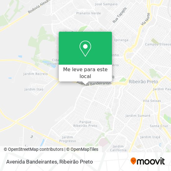 Avenida Bandeirantes mapa
