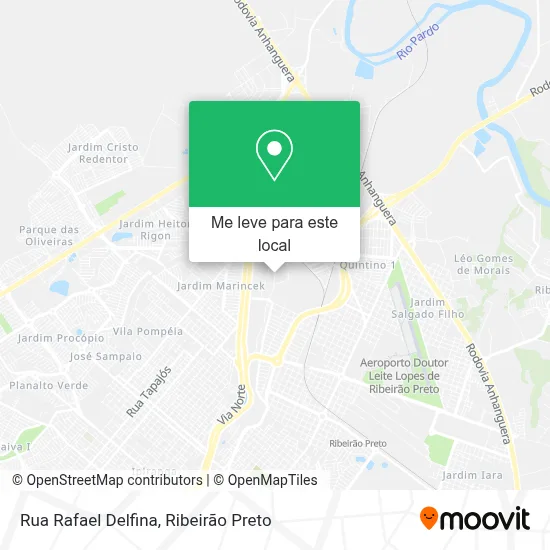 Rua Rafael Delfina mapa