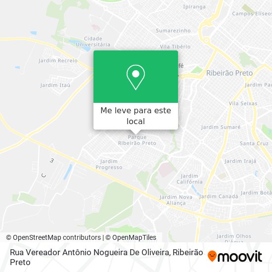 Rua Vereador Antônio Nogueira De Oliveira mapa