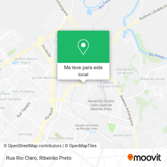 Rua Rio Claro mapa