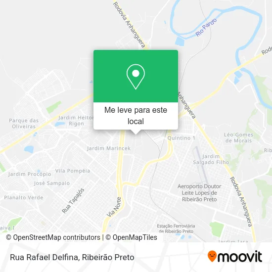 Rua Rafael Delfina mapa