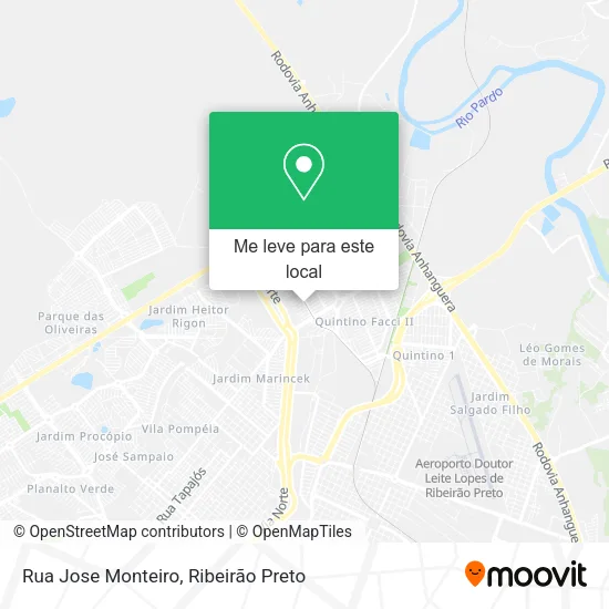Rua Jose Monteiro mapa