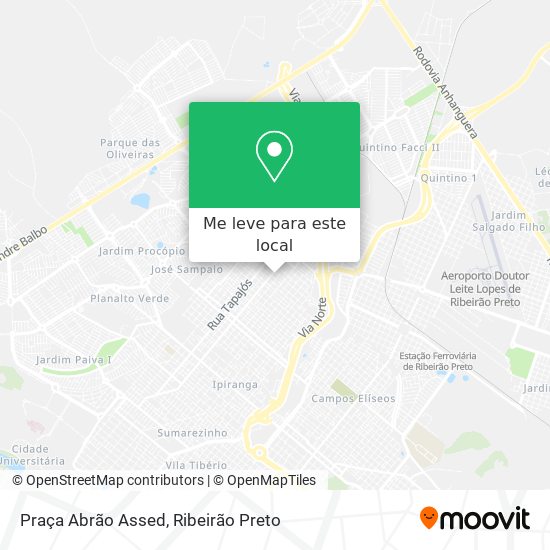 Praça Abrão Assed mapa