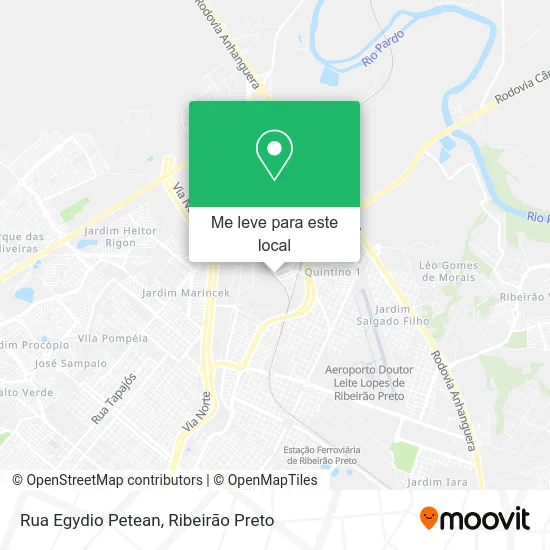 Rua Egydio Petean mapa