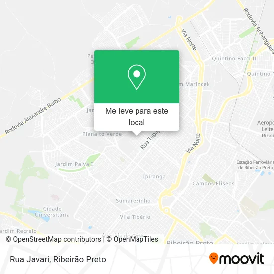 Rua Javari mapa