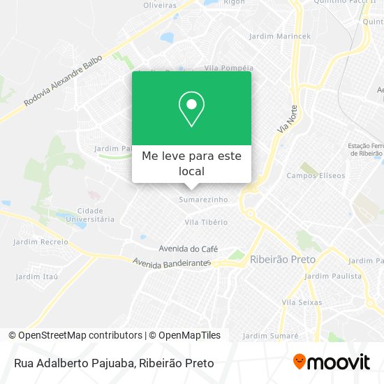 Rua Adalberto Pajuaba mapa