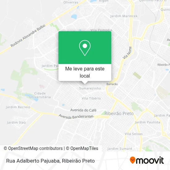 Rua Adalberto Pajuaba mapa