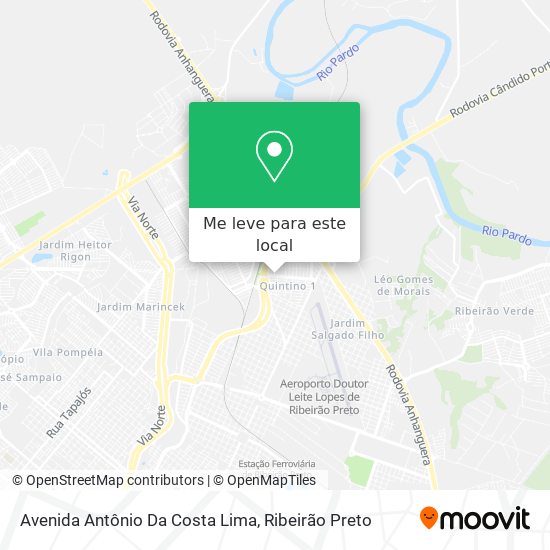 Avenida Antônio Da Costa Lima mapa