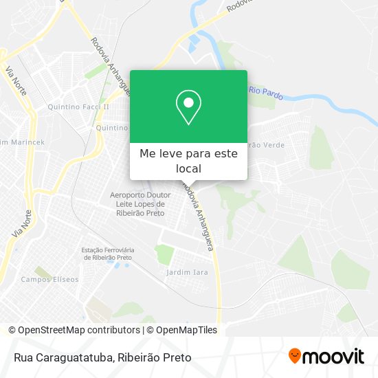Rua Caraguatatuba mapa