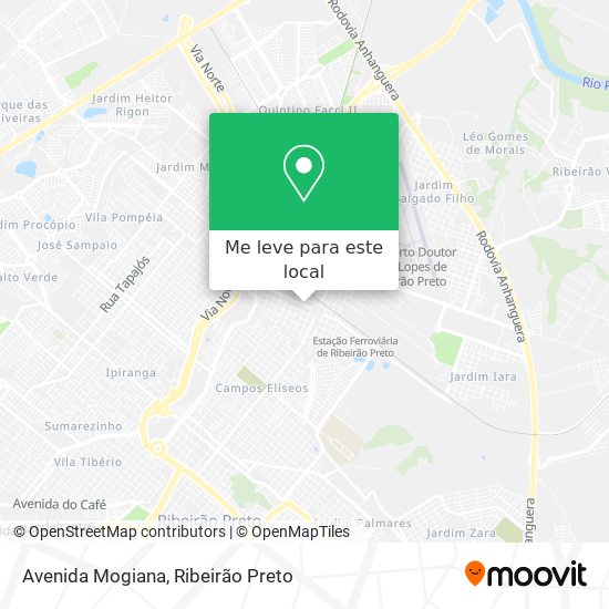 Avenida Mogiana mapa