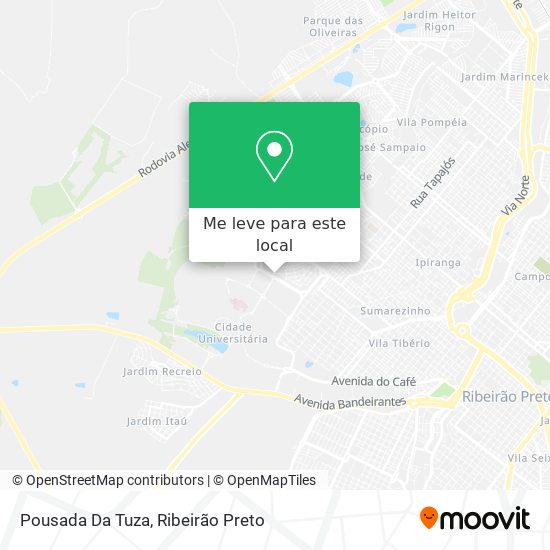 Pousada Da Tuza mapa