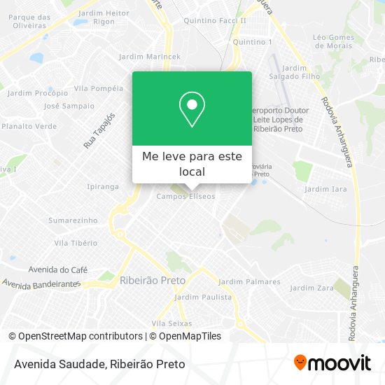 Avenida Saudade mapa