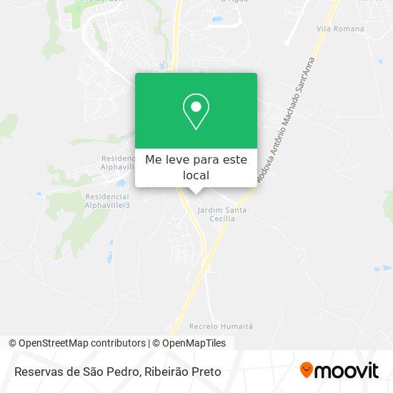 Reservas de São Pedro mapa