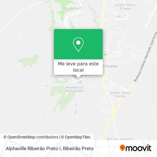 Alphaville Ribeirão Preto I mapa