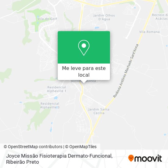 Joyce Missão Fisioterapia Dermato-Funcional mapa