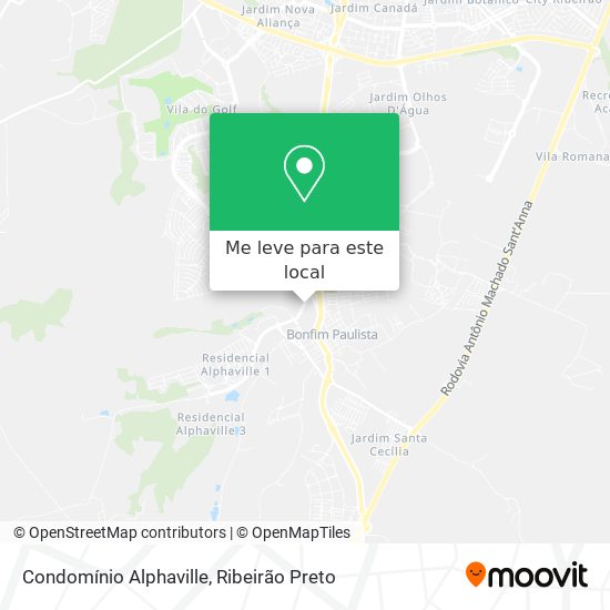 Condomínio Alphaville mapa
