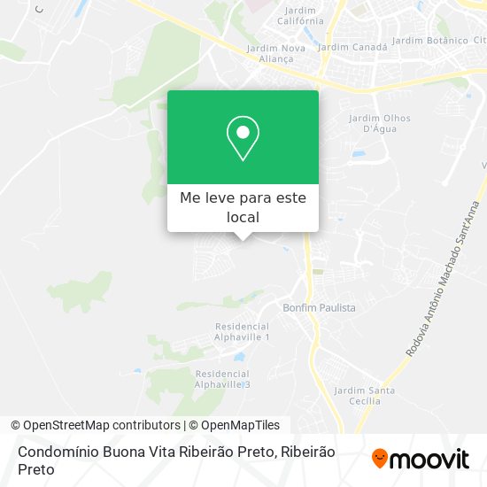 Condomínio Buona Vita Ribeirão Preto mapa