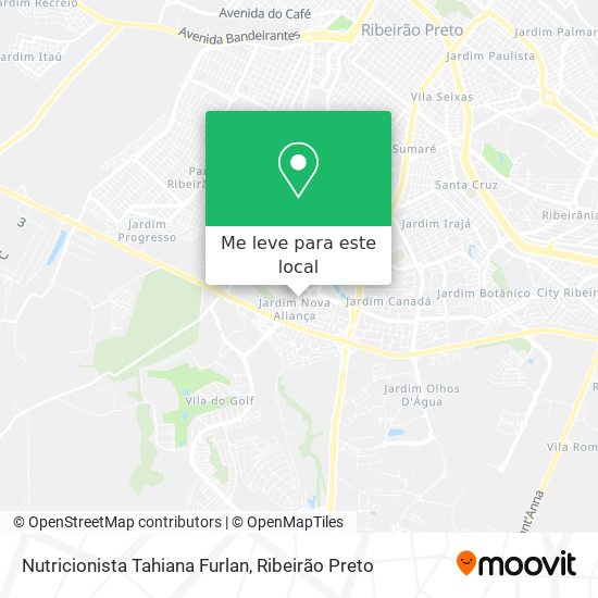 Nutricionista Tahiana Furlan mapa