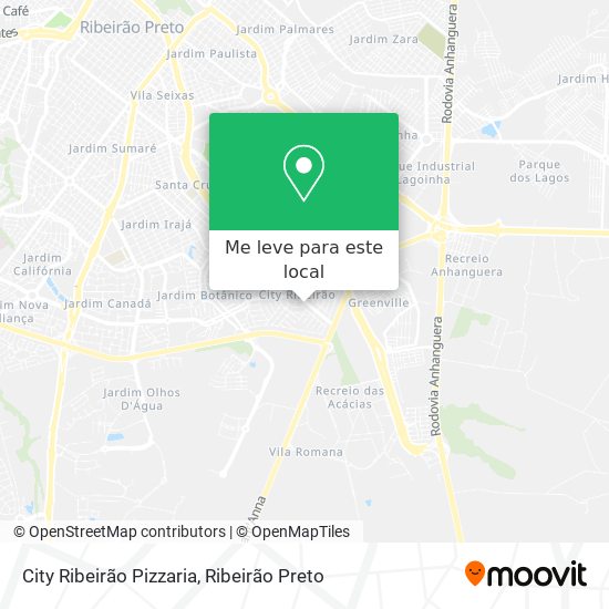 City Ribeirão Pizzaria mapa