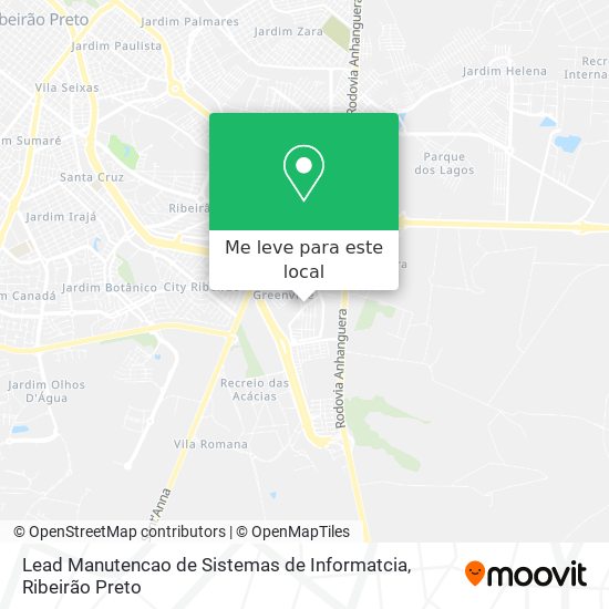 Lead Manutencao de Sistemas de Informatcia mapa