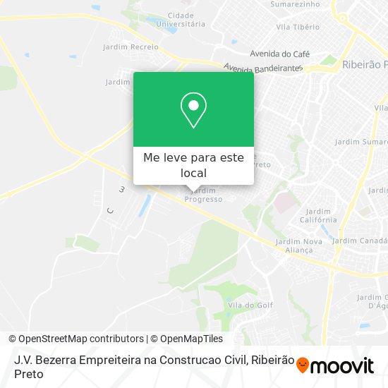 J.V. Bezerra Empreiteira na Construcao Civil mapa
