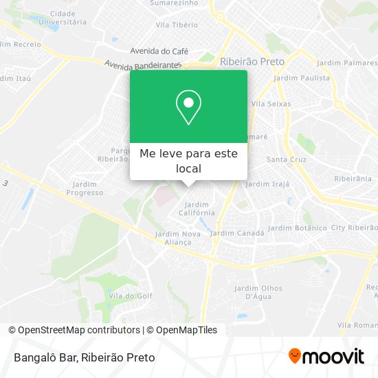 Bangalô Bar mapa