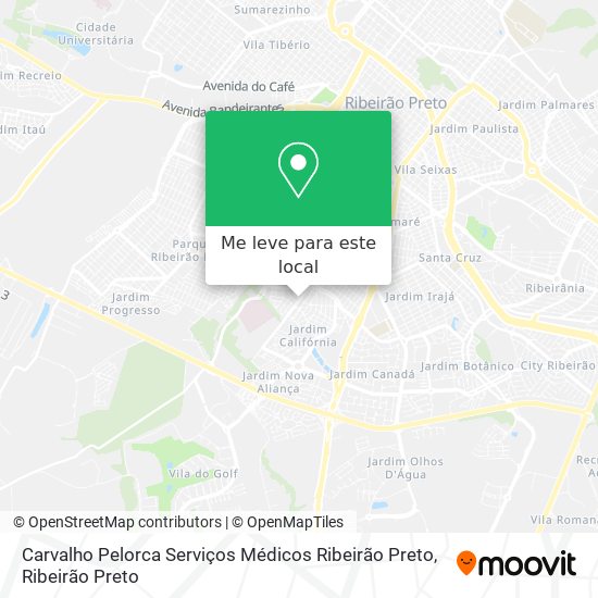 Carvalho Pelorca Serviços Médicos Ribeirão Preto mapa