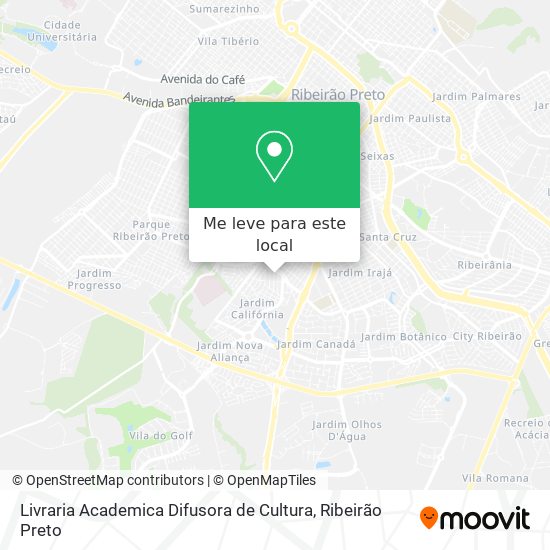 Livraria Academica Difusora de Cultura mapa