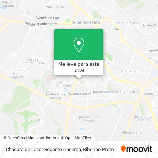 Chácara de Lazer Recanto Iracema mapa