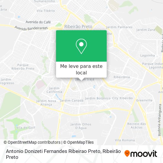 Antonio Donizeti Fernandes Ribeirao Preto mapa