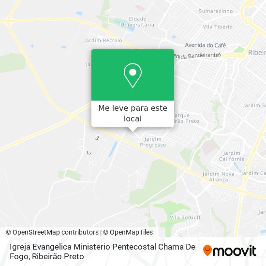 Igreja Evangelica Ministerio Pentecostal Chama De Fogo mapa