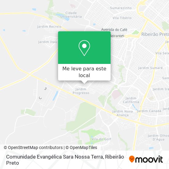 Comunidade Evangélica Sara Nossa Terra mapa