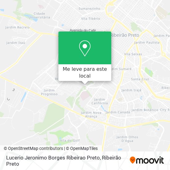 Lucerio Jeronimo Borges Ribeirao Preto mapa