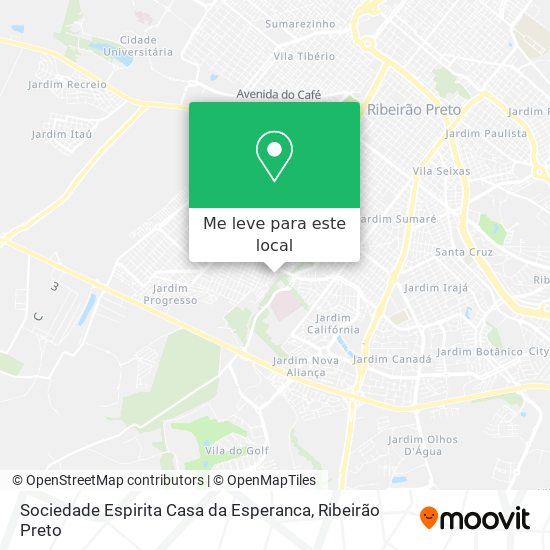 Sociedade Espirita Casa da Esperanca mapa