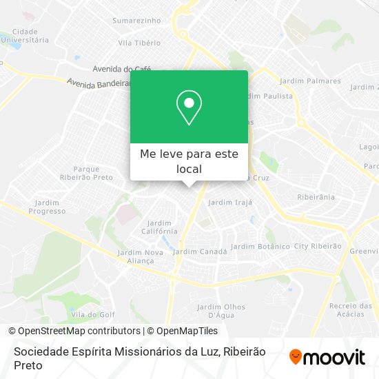 Sociedade Espírita Missionários da Luz mapa