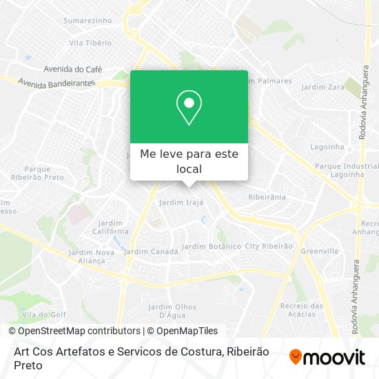Art Cos Artefatos e Servicos de Costura mapa