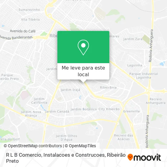 R L B Comercio, Instalacoes e Construcoes mapa