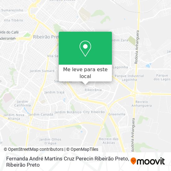 Fernanda André Martins Cruz Perecin Ribeirão Preto mapa