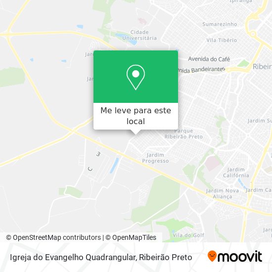 Igreja do Evangelho Quadrangular mapa