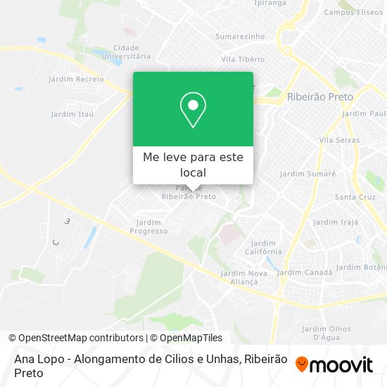 Ana Lopo - Alongamento de Cilios e Unhas mapa