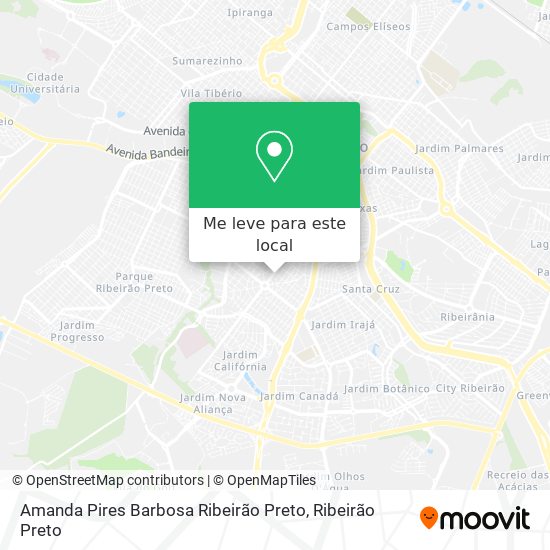Amanda Pires Barbosa Ribeirão Preto mapa