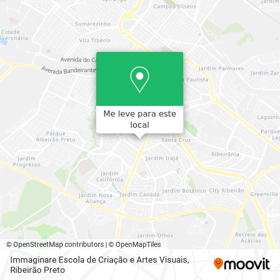 Immaginare Escola de Criação e Artes Visuais mapa