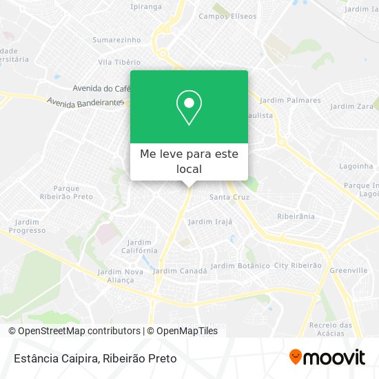 Estância Caipira mapa
