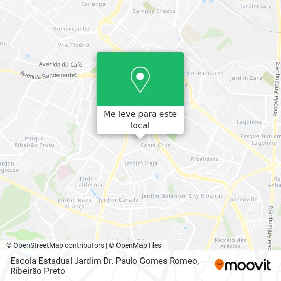 Escola Estadual Jardim Dr. Paulo Gomes Romeo mapa