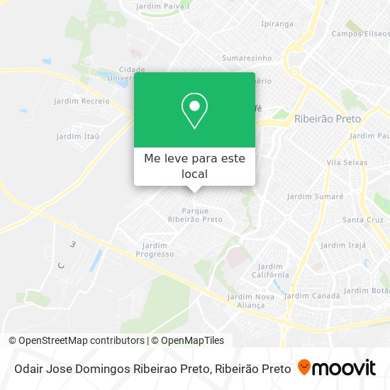 Odair Jose Domingos Ribeirao Preto mapa