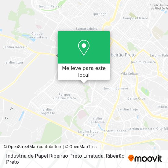 Industria de Papel Ribeirao Preto Limitada mapa