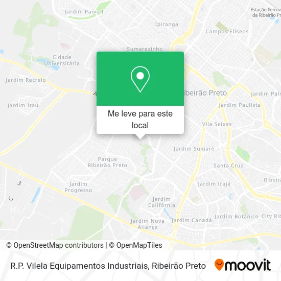 R.P. Vilela Equipamentos Industriais mapa
