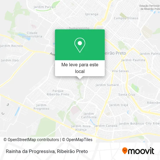 Rainha da Progressiva mapa